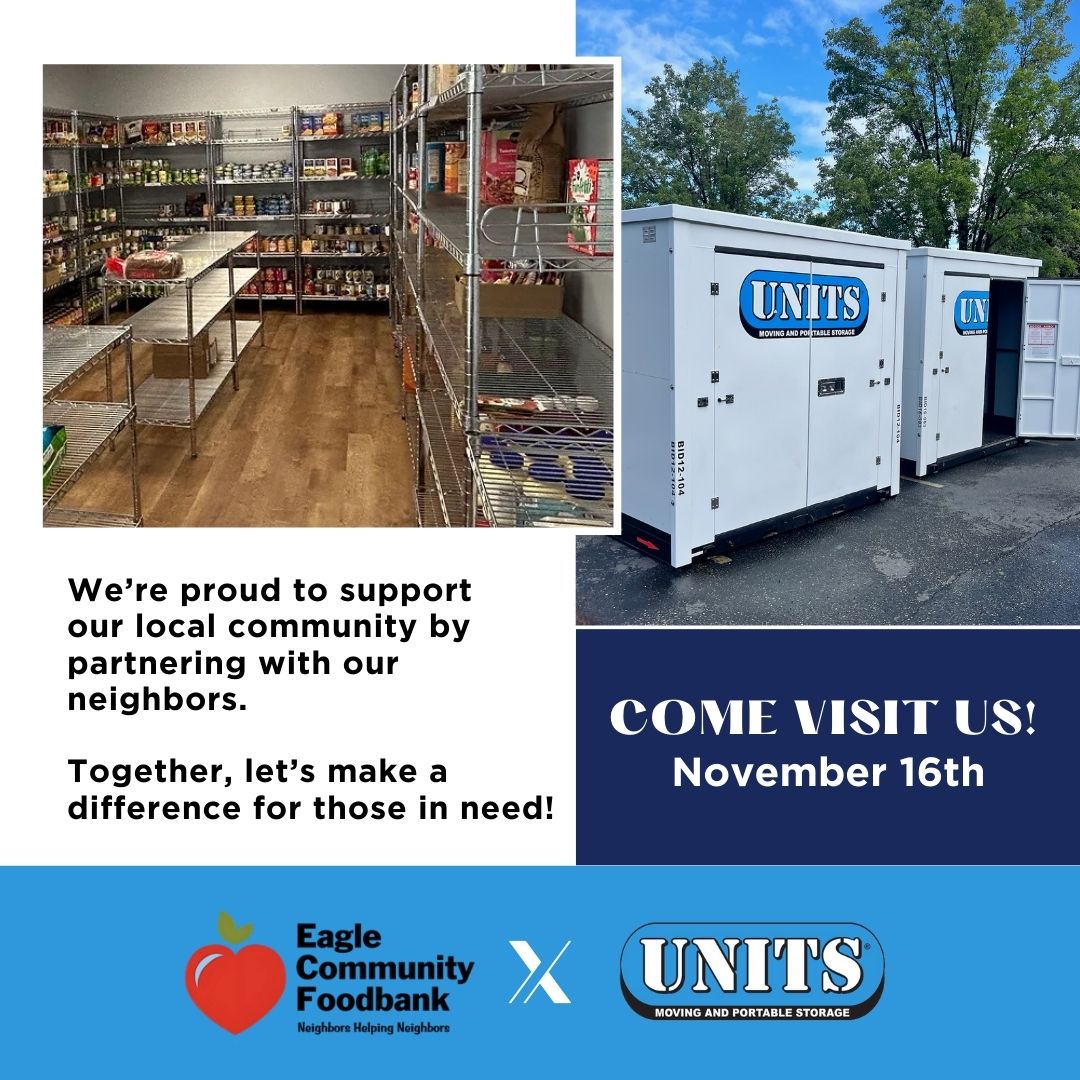 UNITS® of Boise Supports Eagle Community Food Bank With Storage Container Donation