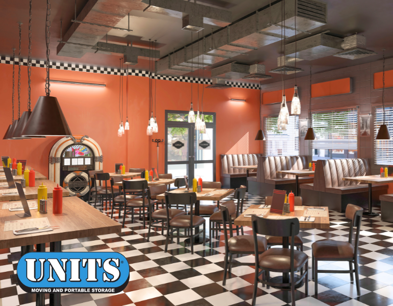 a pic of a restaurant that looks like a chain and units logo