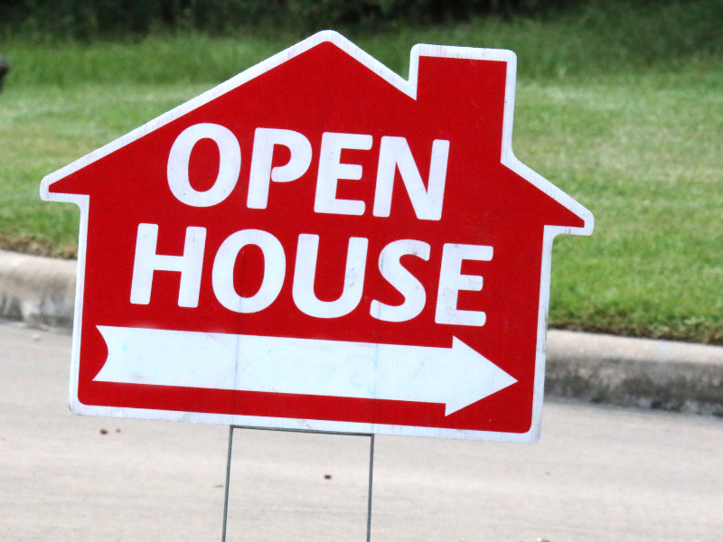 Open House sign