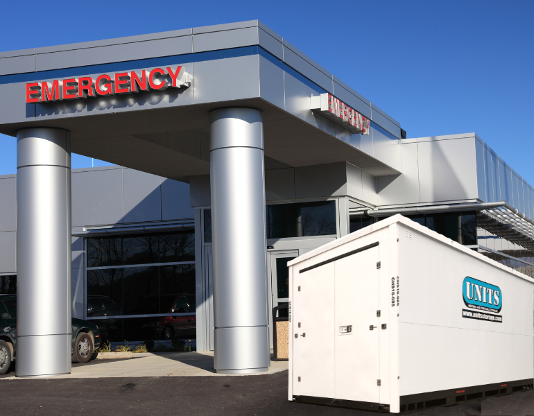 portable storage for hospitals and health care facilities in North Houston