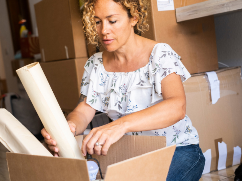 woman Organizing Your Home Before Moving Into It