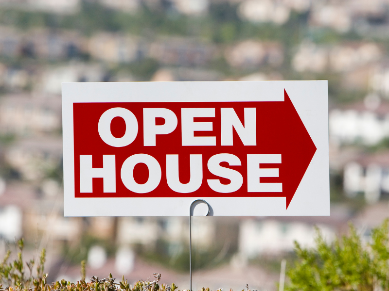 open house sign